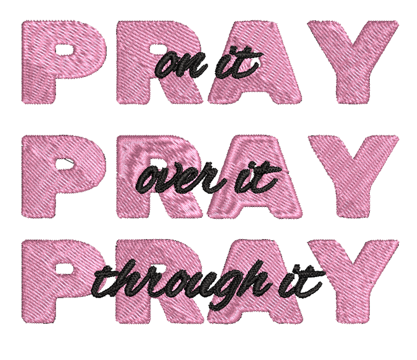 'Pray x3' Unisex T-Shirt
