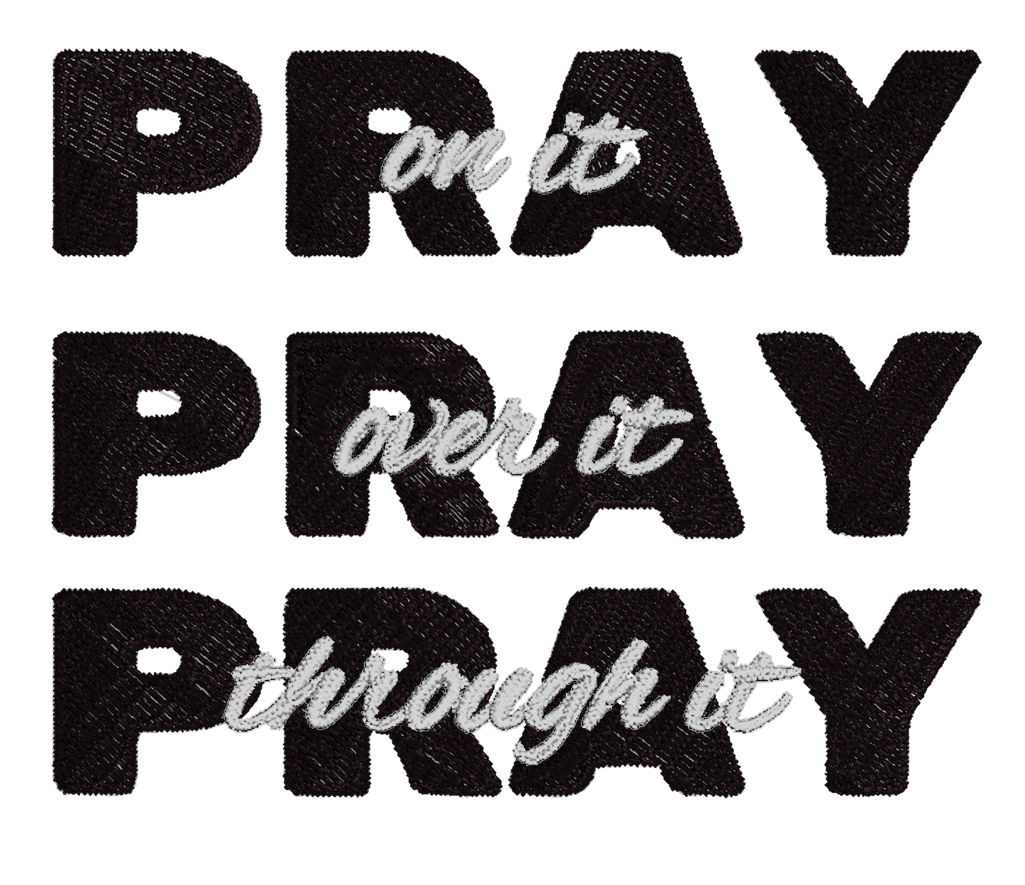 'Pray x3' Unisex T-Shirt
