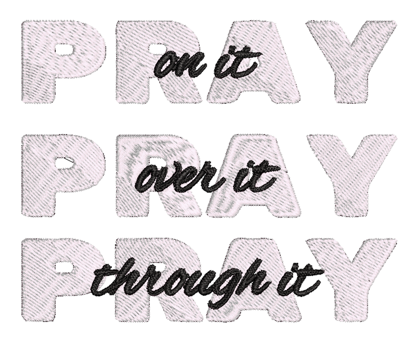 'Pray x3' Unisex T-Shirt