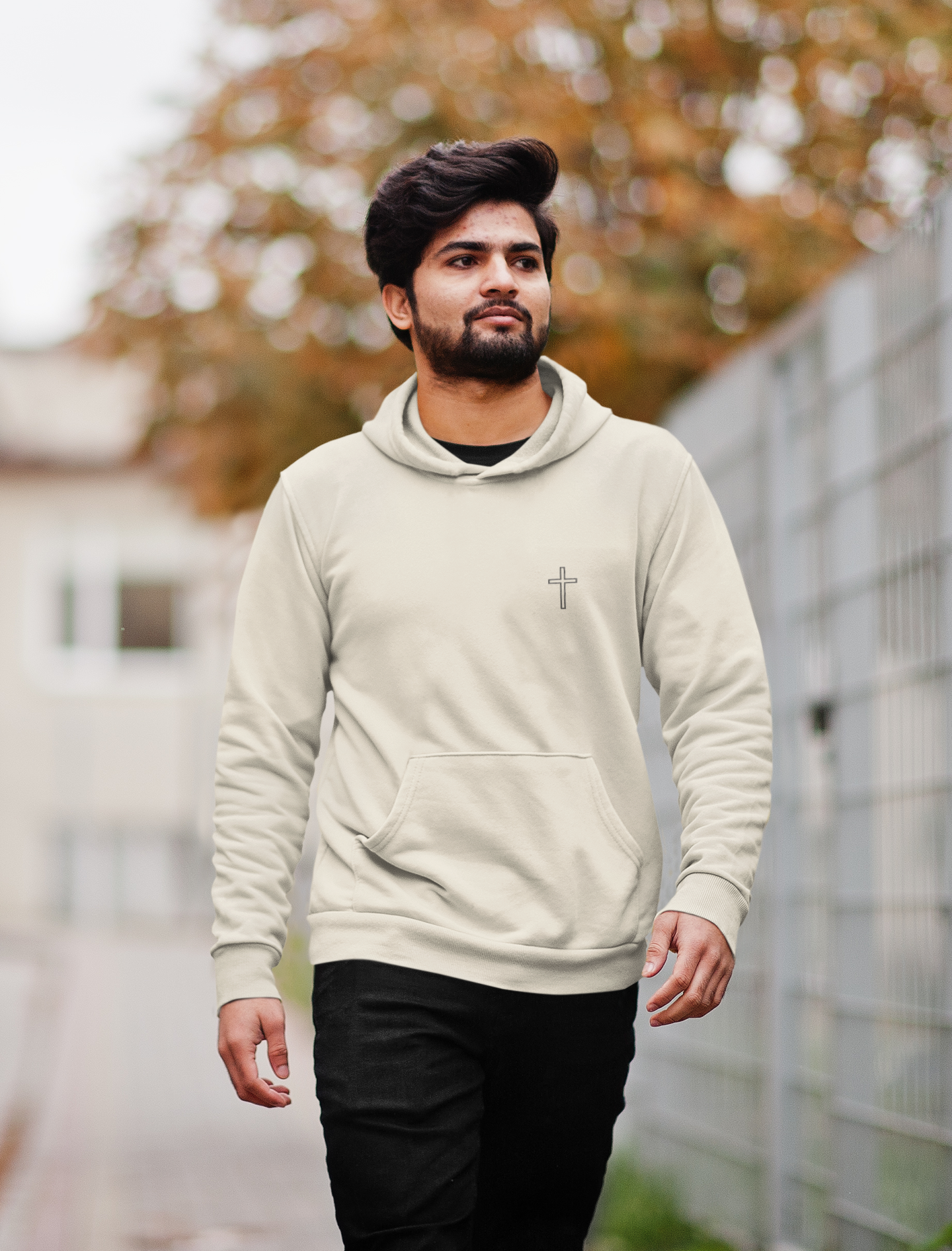 Solid Cross Unisex Hoodie