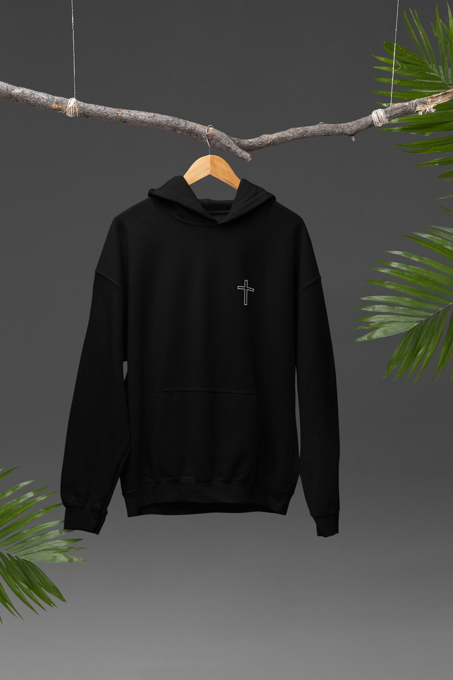 Solid Cross Unisex Hoodie