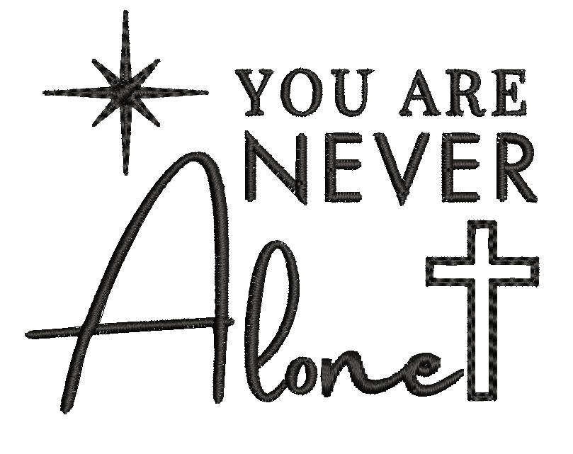 'You are never alone' Unisex T-Shirt (Pocket Design)