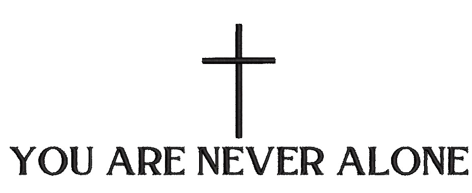 'You are never alone' Unisex T-Shirt (Middle Design)